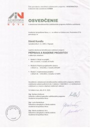 Certifikát projektový manažér